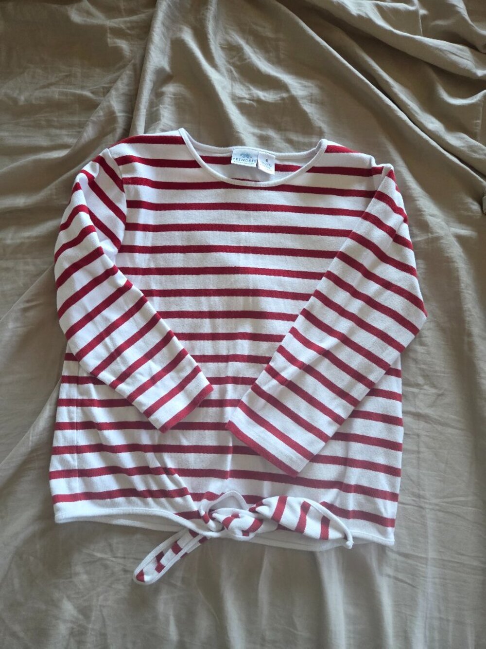 Princess Cruises Red and White Striped Shirt